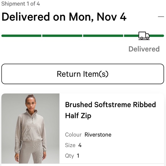 Riverstone Brushed Softstreme Ribbed Half Zip - Picture 3 of 6